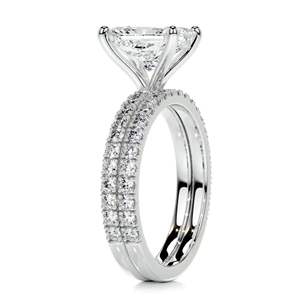 Radiant Diamond Shape Bridal <b>Set</b> <b>For</b> <b>Women</b> - Product Image 2