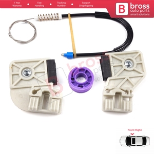 ชุดซ่อมมอเตอร์กระจกไฟฟ้า BWR506 สำหรับประตูหน้าขวา รถโปโล MK4 6Q 9A 9N 9N3 ปี 2001-2009 รุ่น HB 5 ประตู และ 9A4 ปี 2002-2018 รุ่น 4 ประตู - Product Image 2
