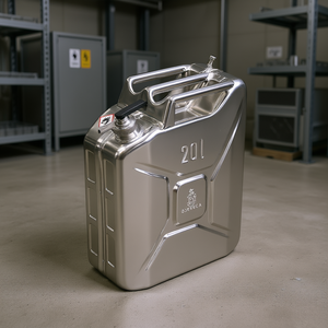 Burkle GmbH Bidons de sécurité en acier inoxydable avec bec verseur de dosage précis, ventilation et cages de stockage à vis pour le transfert de produits chimiques et d'huiles - Product Image 3