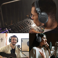 Casque de studio d'enregistrement professionnel M27 à prix d'usine, casque filaire circum-auriculaire stéréo DJ personnalisé