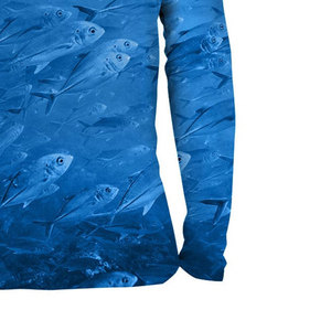 Vente en gros de maillot de pêche à sublimation à séchage rapide t-shirts de protection UV hommes Upf 50 + chemises de pêche à manches longues pour adultes - Product Image 6
