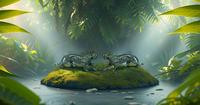 Panthère en laiton écologique Statue de léopard Figurine maison bureau jardin décor cadeau pour pendaison de crémaillère Pâques Diwali table