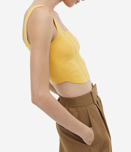 Basic Casual Stretch Crop Cropped Personnalisation Label Offre Spéciale Femmes Débardeurs - Product Image 2