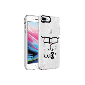 Coque en silicone SENK de luxe à motif marbre pour iPhone 7 Plus, coque arrière protectrice en silicone souple, blanc, modèles compatibles A53 11Pro - Product Image 1