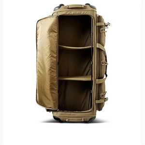 Borsa Tattica con <span class=keywords><strong>Ruote</strong></span> in Poliestere 1000D, Borsa Multitasca Resistente con Rotelle, Colore Coyote Tan, Sistema Molle, Grande Capacità - Product Image 2