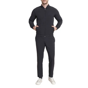 OEM 100% Polyester Vêtements de sport Fitness Coupe ajustée Survêtement homme Vêtements de sport Veste zippée et pantalon de jogging Ensemble 2 pièces Survêtement à séchage rapide - Product Image 3