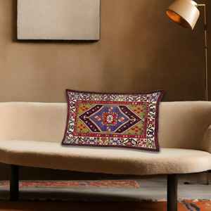 หมอนพิมพ์ลายดอกไม้สไตล์โบโฮ - ของตกแต่งบ้านที่มีสีสันสดใส, 8"x8" - 20x20 ซม. - Product Image 4