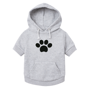 Personalised Grey Patch <b>Dog</b> <b>Hoodie</b> Soft Fleece Pullover Warm Winter Pet Sweatshirt with Custom Letter Detail - Product Image 2