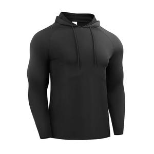 T-shirt à manches longues pour homme, vêtements de sport, t-shirt à capuche, jersey élastique, haut de sport pour homme, tee-shirt d'entraînement, survêtement de sport pour homme - Product Image 4