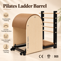 Peralatan Latihan Pilates Reformer Kayu Maple Oak untuk Studio Pilates, Yoga, Kebugaran, Komersial, dan Aksesoris Rumah