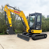 YUANXING Modèle le plus vendu en Chine, mini-excavatrices compactes neuves avec moteur Kubota, excavatrices sur chenilles pour la ferme, en gros