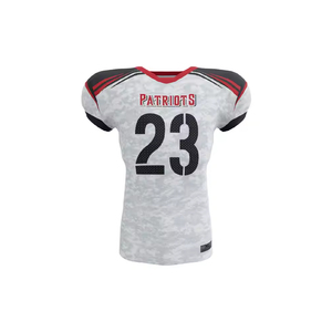 Maillot de football américain pour homme, haute qualité, 100% polyester, imprimé par sublimation, protection UV, respirant, manches courtes, grandes tailles - Product Image 1