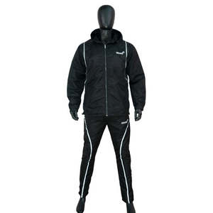 Wholesale Custom Nylon Track Pants Jogger Suit <b>Men</b> Zip up Jacket and <b>Shorts</b> Two Piece Set Reflective Nylon Windbreaker Tracksuit - Product Image 1