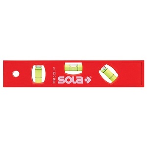 ระดับน้ำแบบแท่ง PTM 5 20 ซม. พลาสติก ABS สีแดง ความแม่นยำ 1.50 มม./ม. แม่เหล็ก SOLA - Product Image 1