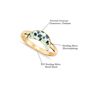 Venta al por mayor de relojes de anillo de piedras preciosas de media luna facetados turquesa de plata esterlina 925 galvanizados de la colección cristiana de la India - Product Image 4