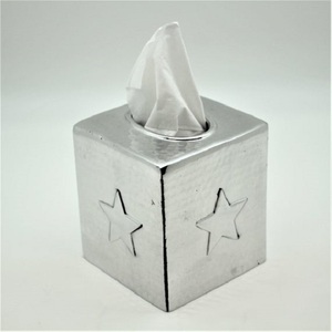 Caja de pañuelos personalizada con diseño de estrella, caja de pañuelos clásica de lujo, hecha a mano, venta al por mayor - Product Image 1