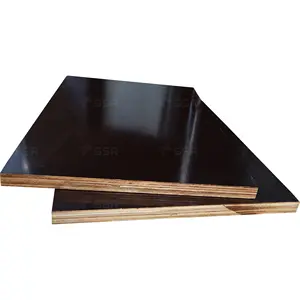 Factory Wholesale Black Film Faced Plywood Sheet 4x8 film faced plywood for building construction wood scaffolding wooden