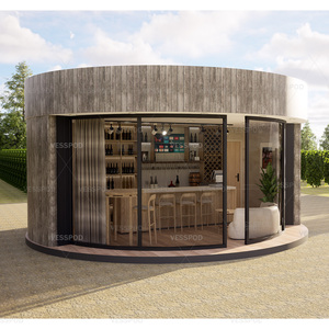Cabaña de <span class=keywords><strong>Madera</strong></span> de Lujo, Casa Redonda Prefabricada de Estilo Europeo, Casa de Troncos en Forma de <span class=keywords><strong>Domo</strong></span> para Complejos Turísticos, Campamentos y Viñedos - Product Image 1