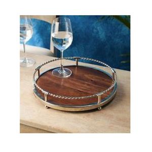 Plateaux de service en bois plats de taille personnalisée Organisateur de qualité supérieure pour les aliments Surface en bois durable pour garder les aliments propres - Product Image 2