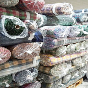 Tissu de chemise à carreaux en coton 100% pré-rétréci, fabriqué en Corée, respirant, léger, résistant à la décoloration, lot en stock - Product Image 2