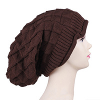 Gorro de Punto Holgado Unisex, Gorro de Invierno Cálido, Gorro de Pelo Largo, Gorro de Pelo Largo para Rastas