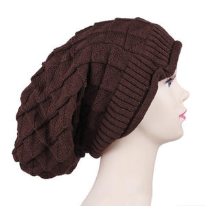 Gorro de Punto Holgado Unisex, Gorro de Invierno Cálido, Gorro de Pelo Largo, Gorro de Pelo Largo para Rastas - Product Image 1