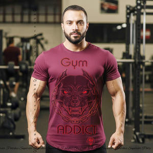 เสื้อยืดยิมสำหรับผู้ชายเสื้อยืดออกกำลังกายผ้ายืดหยุ่นออกแบบมาสำหรับการออกกำลังกายทุกรูปแบบสวมใส่สบาย - Product Image 4