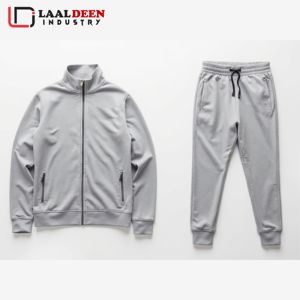 High Quality Men's Gym Jogger Tracksuit Zip Sweatsuit Logo <b>Slim</b> Fit 2-Piece Polyester Lightweight Colorful for Autumn Season - Product Image 2