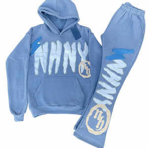 Sweat-shirt et pantalon de survêtement imprimés sur mesure, ensemble de survêtement imprimé assorti pour hommes et femmes, mélange de coton doux, sweat à capuche, OEM/ODM disponible - Product Image 1