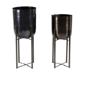 Macetas de metal hechas a mano, exportador y fabricante decorativo para el hogar, nuevo diseño, maceta hecha a mano, proveedor de India - Product Image 6