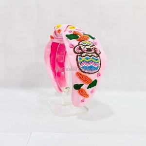 Custom Handmade Seed Beaded <b>Headband</b> For Girls Wholesale Bulk <b>Headbands</b> - Product Image 5