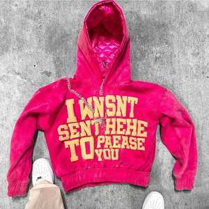 OEM/ODM Service Prix de gros Hommes Puff Printing Hoodies Basic Cotton Blended Heavyweight Solid Color Puff Printing Hoodies - Product Image 5