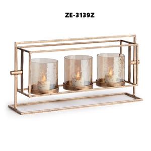 Elegante Candelabro de Metal Hecho a Mano con Bordes Florales Plateados Brillantes, Decoración Navideña, Adorno para Actividades Religiosas - Product Image 4