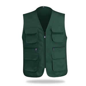 Gilet de bénévolat sans manches grande taille Gilet décontracté pour hommes Gilet de travail en polyester 100% bon marché avec intérieur en maille - Product Image 5