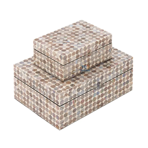 Best Seller <b>Gift</b> <b>Box</b> Mother of Pearl Jewelry <b>Boxes</b> Wholesale Luxury Products in Vietnam Handmade Lacquer Custom <b>Box</b> - Product Image 4