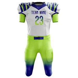 Maillot de football américain de haute qualité, uniforme respirant, personnalisé, taille plus, unisexe, adulte, ensemble uniforme à manches courtes - Product Image 5