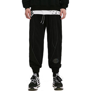 Conjunto Deportivo de 2 Piezas con Cuello Redondo, Ropa Deportiva Urbana para Hombre, Logotipo Personalizado, Letra Reflectante, 100% Algodón, Secado Rápido, Transpirable - Product Image 6