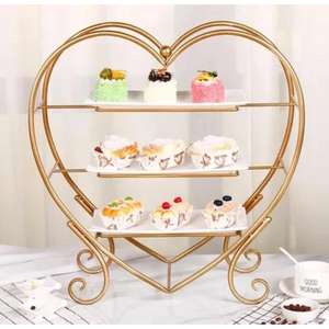 Support à cupcakes en métal finition bronze antique avec détails de découpe complexes pour des présentations de desserts intemporelles - Product Image 6