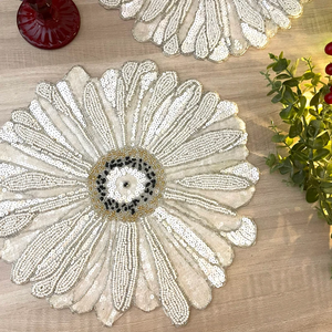 Budget-Friendly Beaded <b>Runner</b> Elegance Handmade Multicolor Beaded <b>Runner</b> with Embroidered Decorative <b>Dining</b> <b>Table</b> for Home Decor - Product Image 4