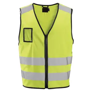 Dài tay áo Hi VIS phản chiếu an toàn đường bộ t Áo sơ mi nam màu vàng Polo giá rẻ Dây đeo màu cam Logo Vinh Quang màu băng tính năng chất liệu hải quân