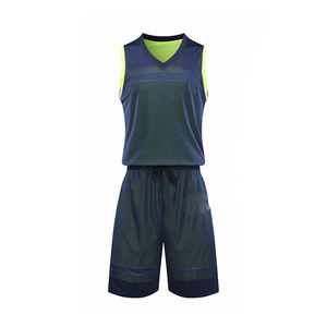 Uniforme de baloncesto reversible para hombre, nombre personalizado y número, logotipo impreso, talla XS, diseño transpirable, conjuntos personalizados al por mayor - Product Image 1