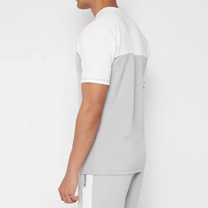 Ensemble t-shirt et short personnalisé d'usine avec logo imprimé design ensemble 2 pièces t-shirt et short en coton et polyester pour hommes - Product Image 6