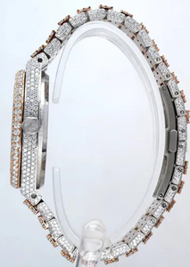 นาฬิกาข้อมือเพชรสำหรับผู้ชายลายเพชรโมอิสพร้อมรูปแบบที่กำหนดเองได้ - Product Image 3