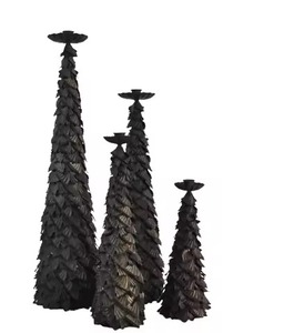 Centro de Mesa Decorativo con Árbol de Navidad de Metal para Decoración Navideña del Hogar, Sala de Estar, Oficina o Mesa de Comedor - Product Image 4