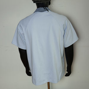 Camisetas Polo de Algodón Azul Cielo Personalizadas de Marca Propia, Estilo Retro de Fútbol, Talla Grande, para Hombre y Mujer - Product Image 2