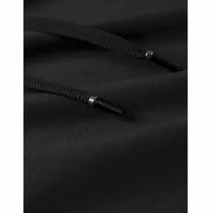 Sweat à capuche unisexe noir personnalisé lourd brodé Premium pas cher en coton vierge pour hommes Vente en gros sur mesure - Product Image 5