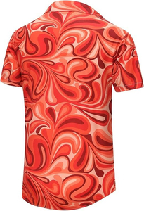 100% Cotton <b>Men's</b> Loose Fit Printed Hawaii <b>Shirt</b> Custom Logo & Color Anti-Pilling <b>Summer</b> Casual <b>Shirt</b> OEM - Product Image 2