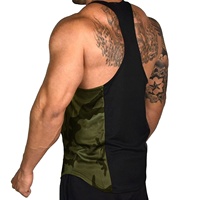 Débardeur sans manches pour hommes Camo Athletic Fitness Vest avec Muscle Stringer Débardeur unique Vêtements d'été pour la musculation