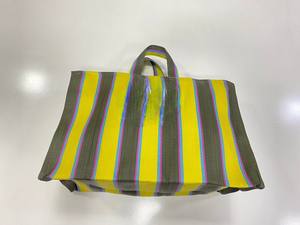 Sac à provisions en nylon réutilisable écologique avec fermeture à glissière RPET Sacs de plage en plastique recyclé tissé à la main fabriqués en Inde - Product Image 3