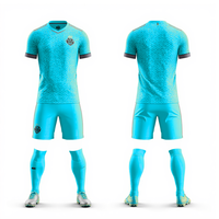 Seragam Sepak Bola Ringan Warna Oranye Grosir, Jersey dan Celana Pendek Pola Heksagonal 3D, Set Pakaian Olahraga Tim Warna Kustom, Perlengkapan Latihan